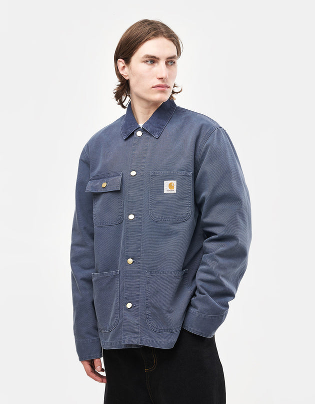 Carhartt WIP Michigan Coat - Dusky Blue/Dusky Blue (Stone Canvas)