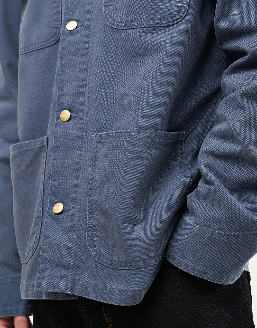 Carhartt WIP Michigan Coat - Dusky Blue/Dusky Blue (Stone Canvas)