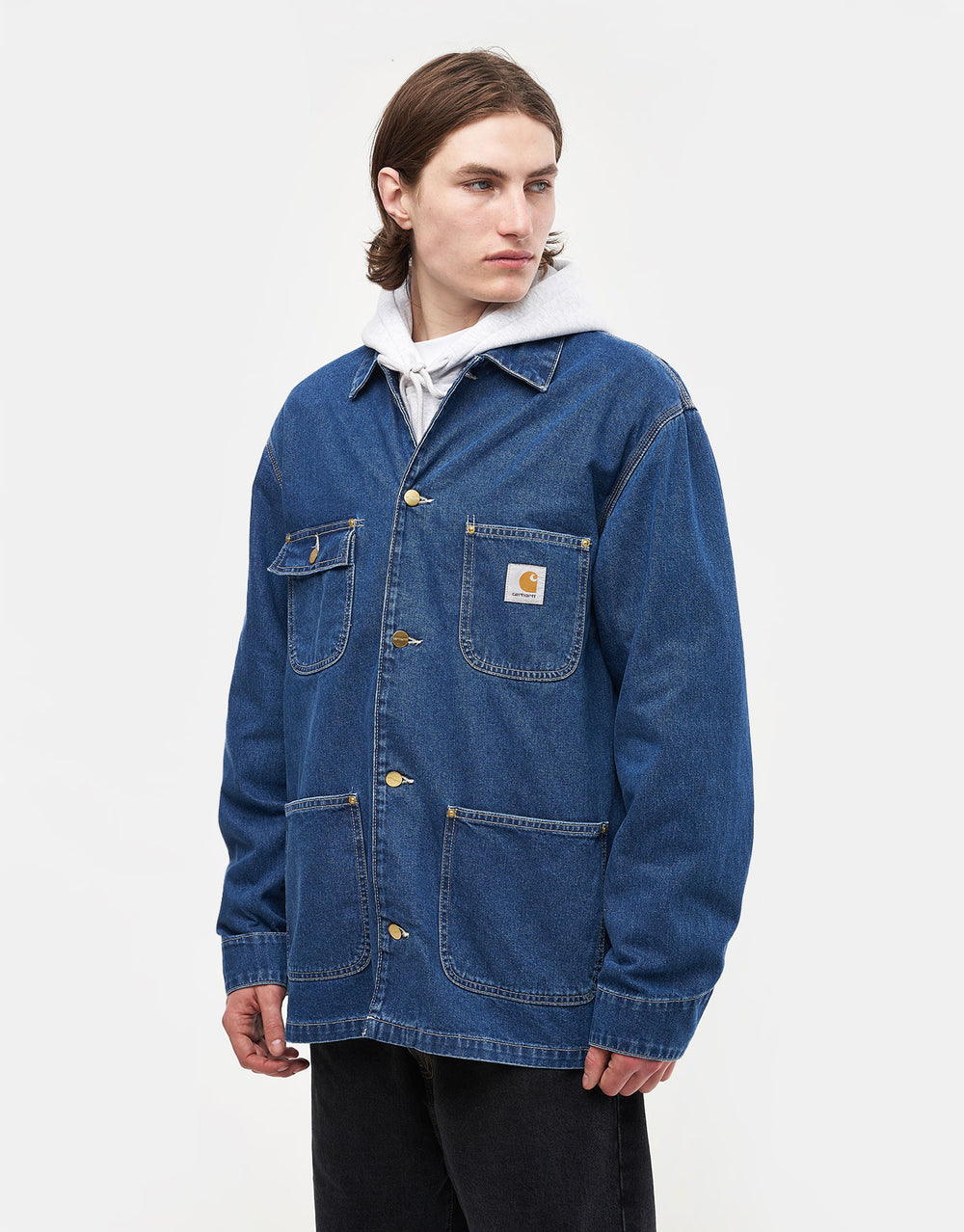 Carhartt WIP OG Chore Coat - Blue (Stone Washed)