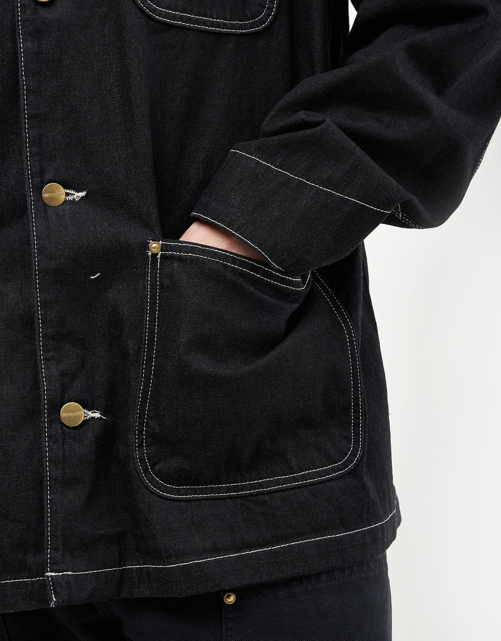 Carhartt WIP OG Chore Coat - Black (One Wash)