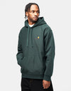 Carhartt WIP Hooded American Script Sweat - Conifer