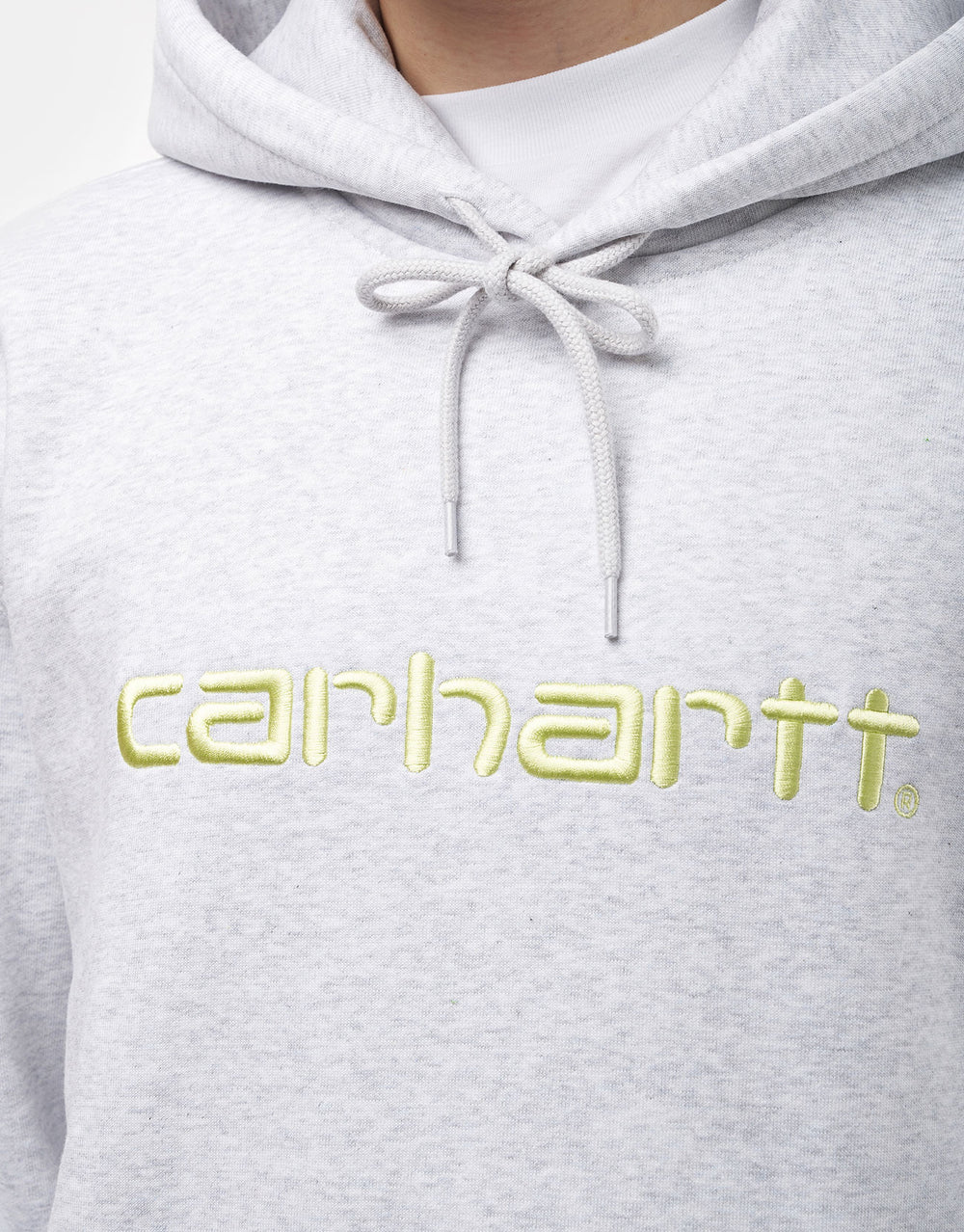 Carhartt WIP Hooded Carhartt Sweat - Ash Heather/Air Green