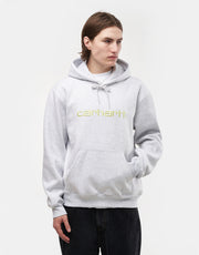 Carhartt WIP Hooded Carhartt Sweat - Ash Heather/Air Green