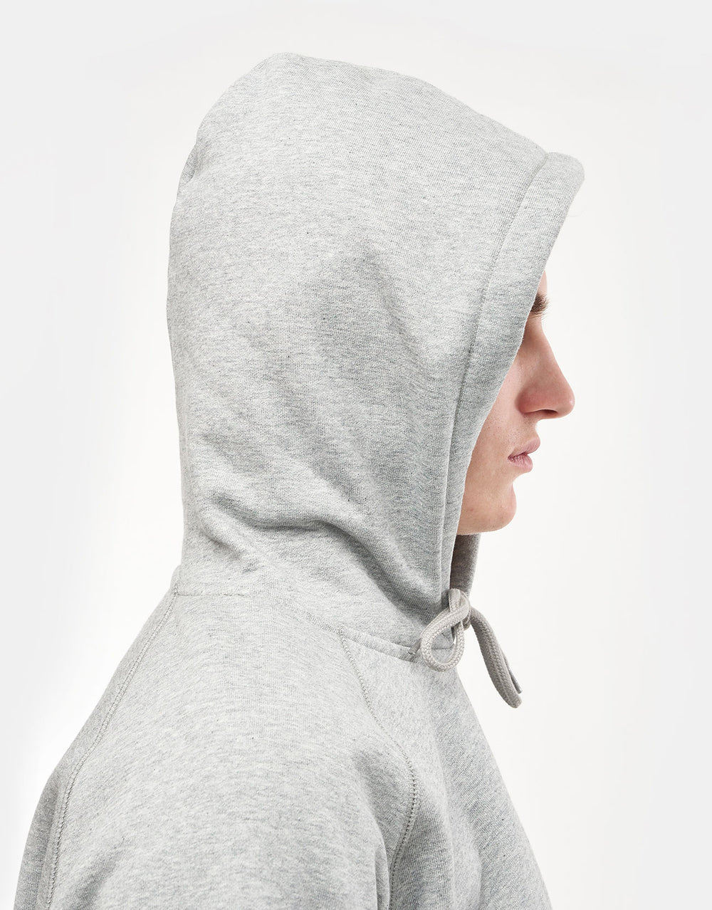 Carhartt WIP Hooded Chase Sweat - Grey Heather/Gold