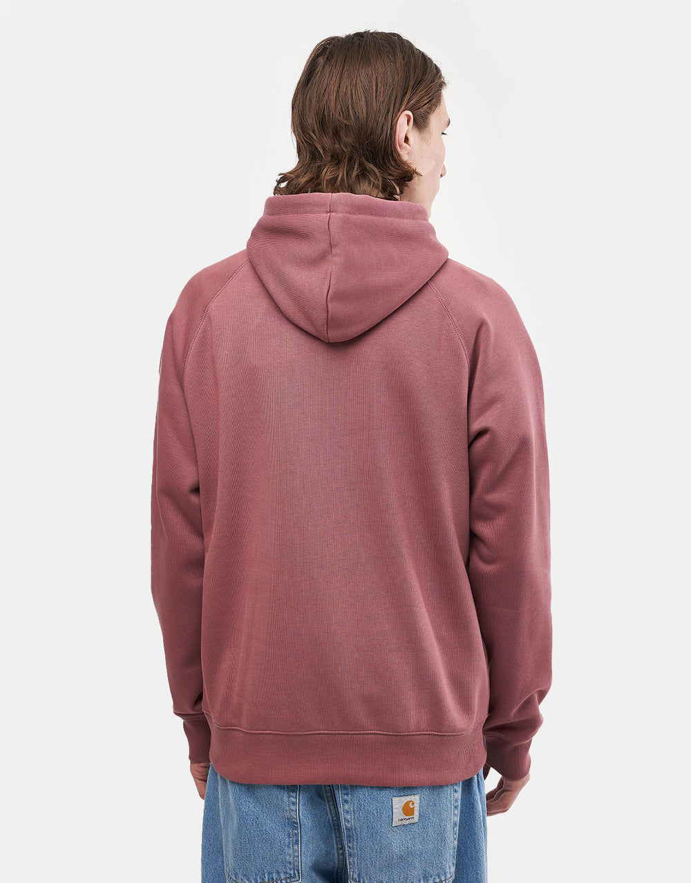 Carhartt WIP Hooded Chase Sweat - Dusky Pink/Gold