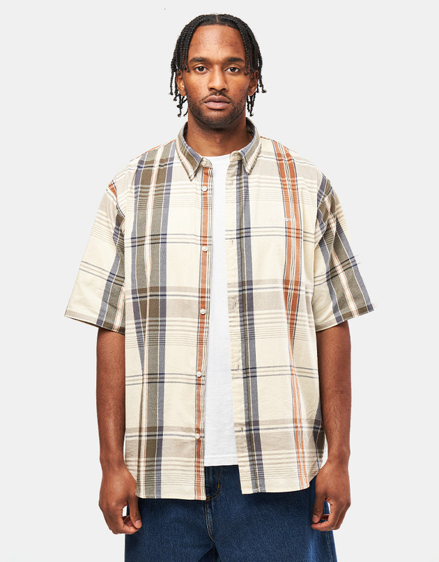 Carhartt WIP S/S Roslin Shirt - Roslin Check/Natural/Wax