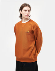 Carhartt WIP American Script Sweat - Sienna