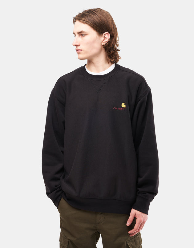 Carhartt WIP American Script Sweatshirt - Black