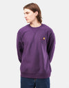 Carhartt WIP American Script Sweat - Huckleberry