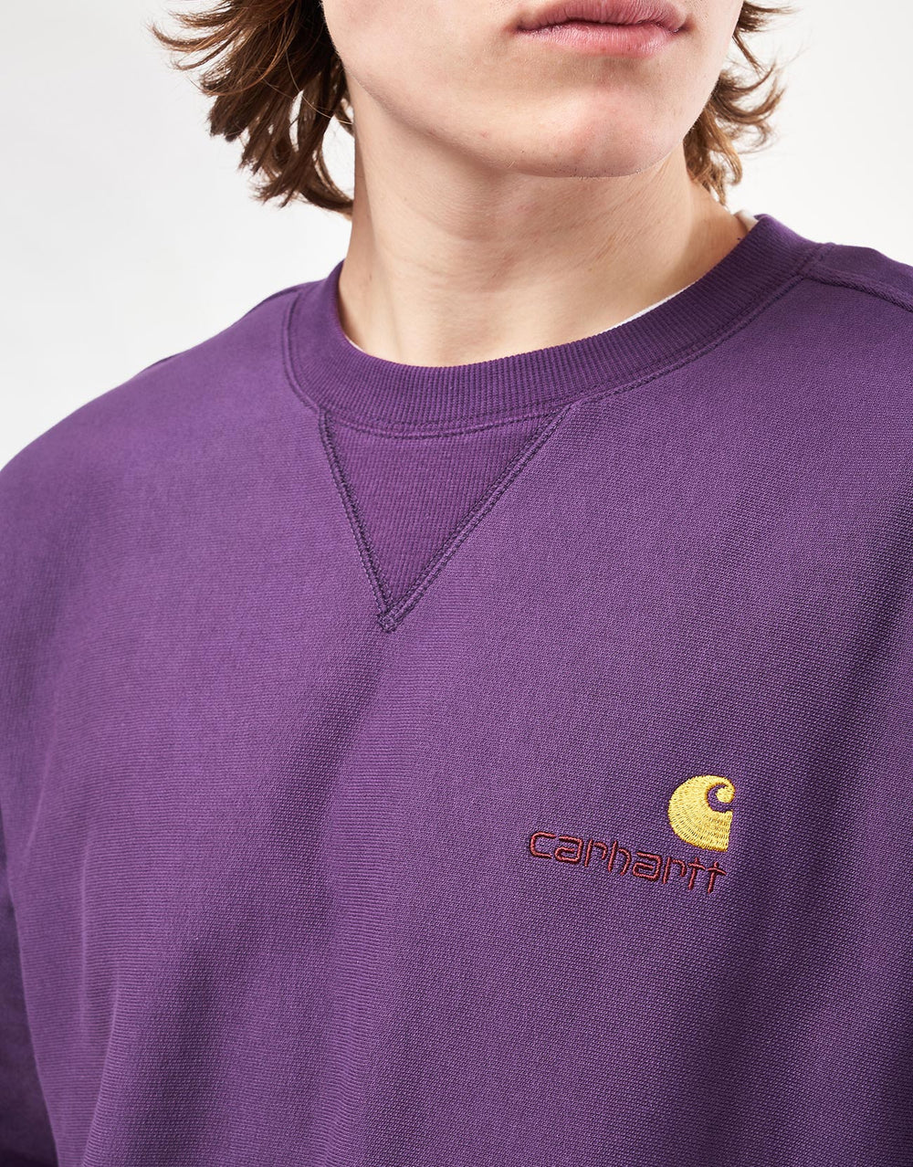 Carhartt WIP American Script Sweat - Huckleberry