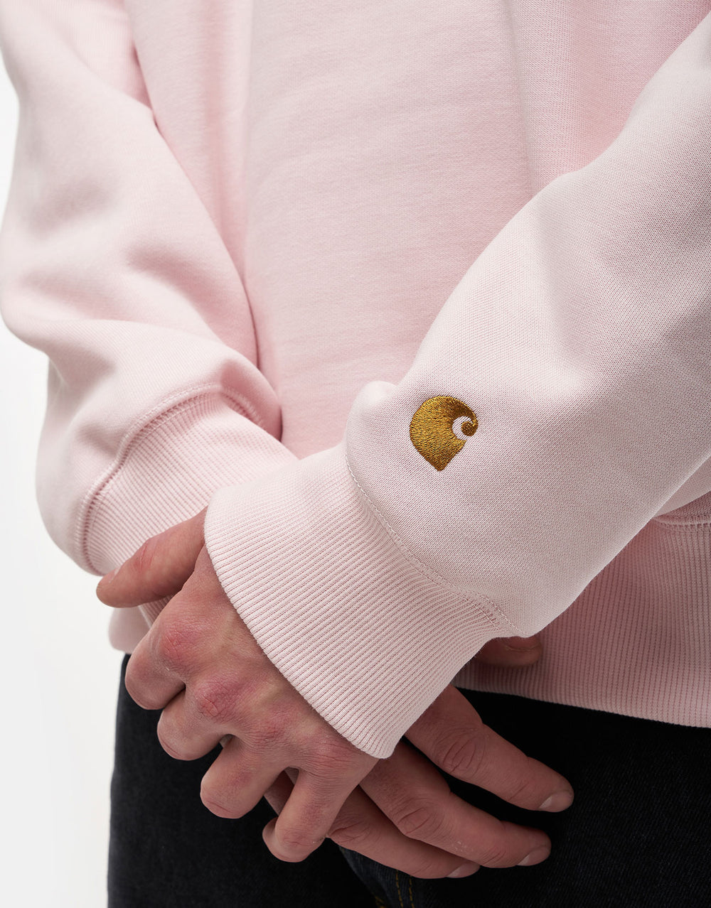 Carhartt WIP Chase Sweat - Air Pink/Gold