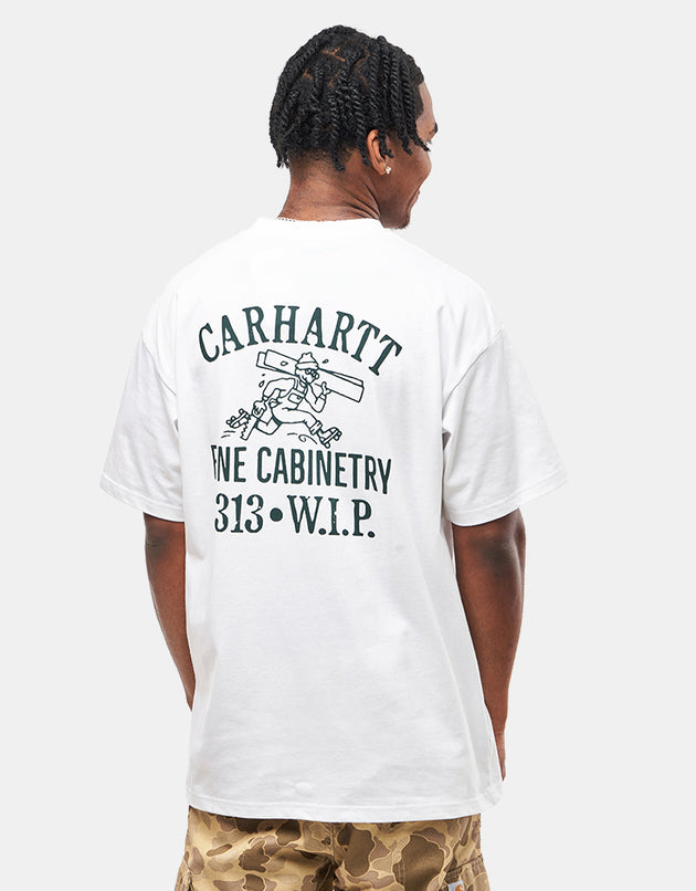 Carhartt WIP Cabinetry T-Shirt - White/Black