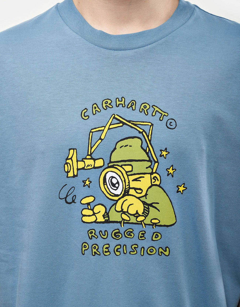 Carhartt WIP Precision Work T-Shirt - Clay Blue