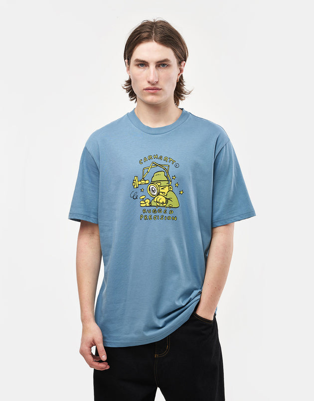 Carhartt WIP Precision Work T-Shirt - Clay Blue