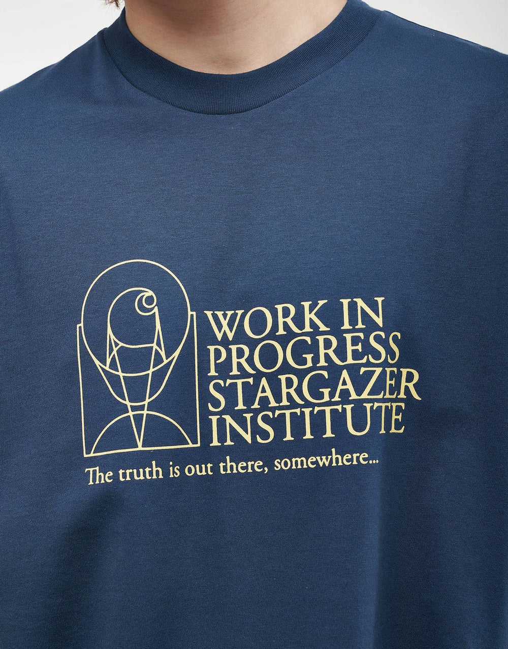 Carhartt WIP Stargazer T-Shirt - Dusky Blue/Yellow