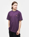 Carhartt WIP American Script T-Shirt - Huckleberry