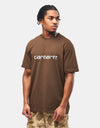 Carhartt WIP Script T-Shirt - Liberica/Air Sky