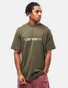 Carhartt WIP Script T-Shirt - Turtle/Air Pink