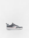 Nike SB Day One GS Kids Skate Shoes - Cool Grey/Pink Foam -Wolf Grey