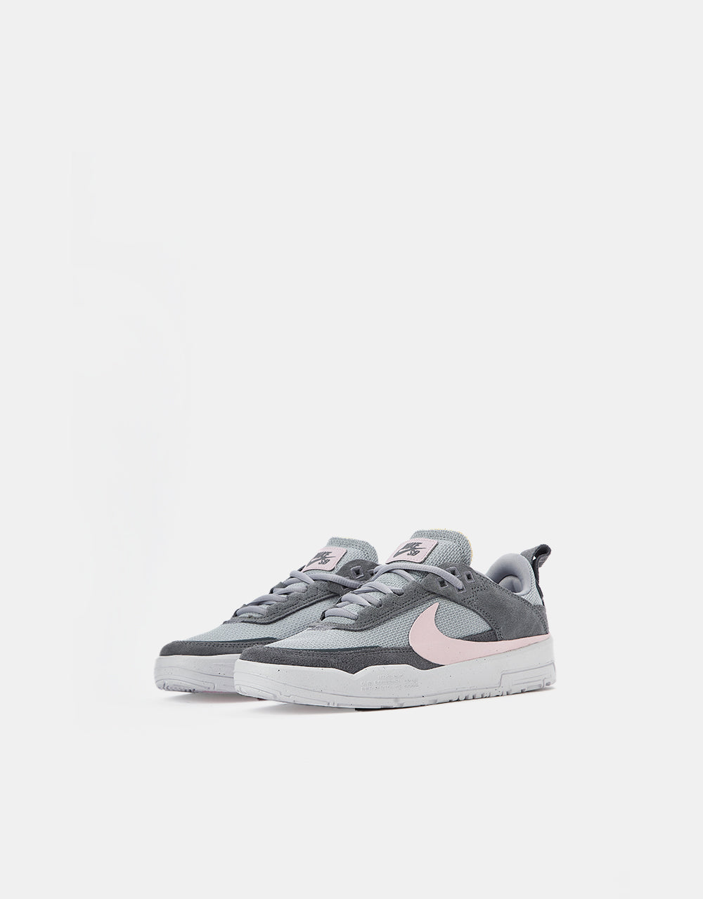 Nike SB Day One GS Kids Skate Shoes - Cool Grey/Pink Foam -Wolf Grey