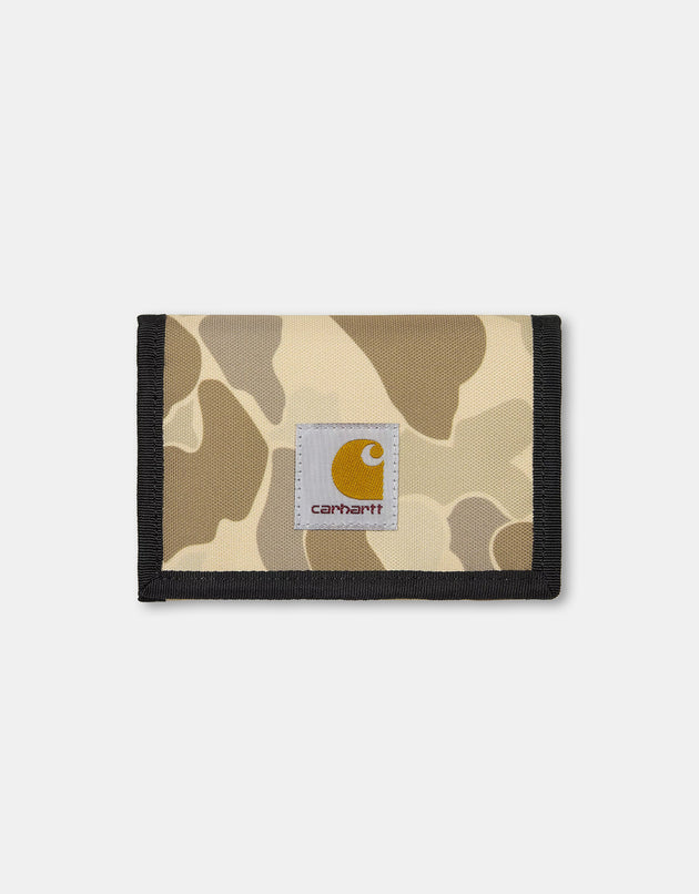 Carhartt WIP Alec Tri-Fold Velcro Wallet - Camo Duck-Desert