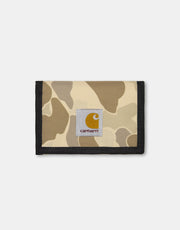 Carhartt WIP Alec Tri-Fold Velcro Wallet - Camo Duck-Desert