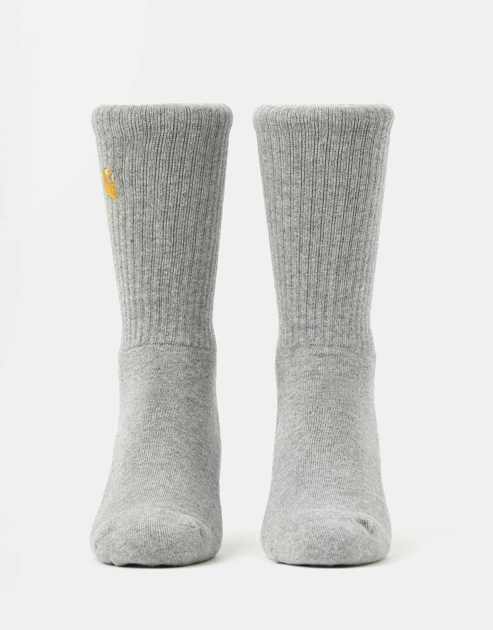 Carhartt WIP Chase Crew Socks - Grey Heather/Gold