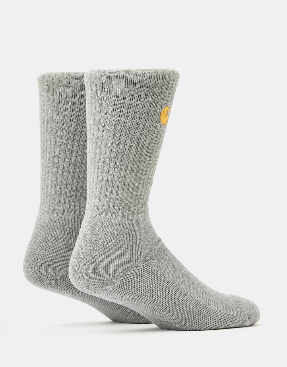 Carhartt WIP Chase Crew Socks - Grey Heather/Gold