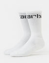 Carhartt WIP Carhartt Crew Socks - White/Black