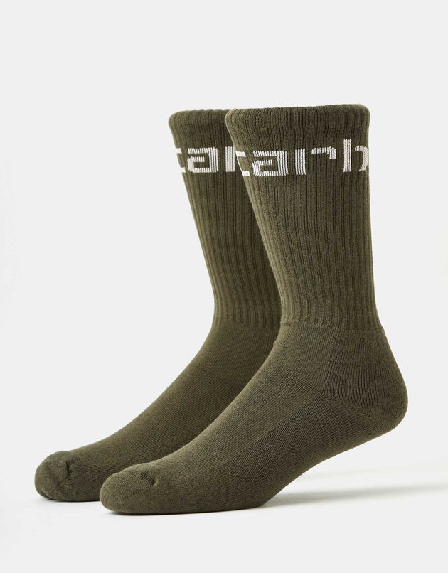 Carhartt WIP Carhartt Crew Socks - Turtle/Air Pink