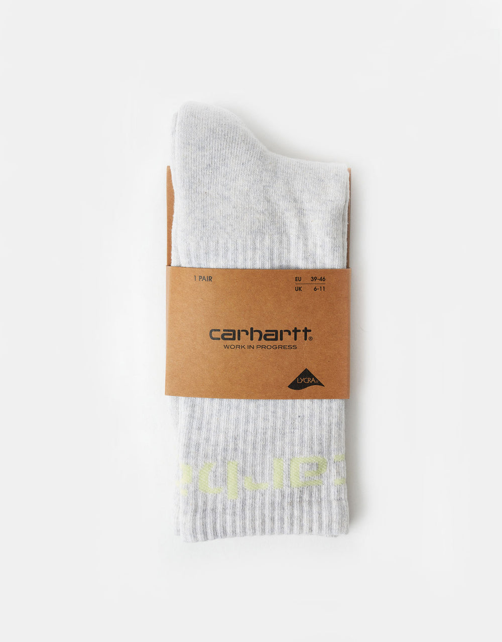 Carhartt WIP Carhartt Crew Socks - Ash Heather/Air Green