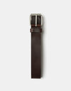 Carhartt WIP Script Leather Belt - Liberica/Gun Metal