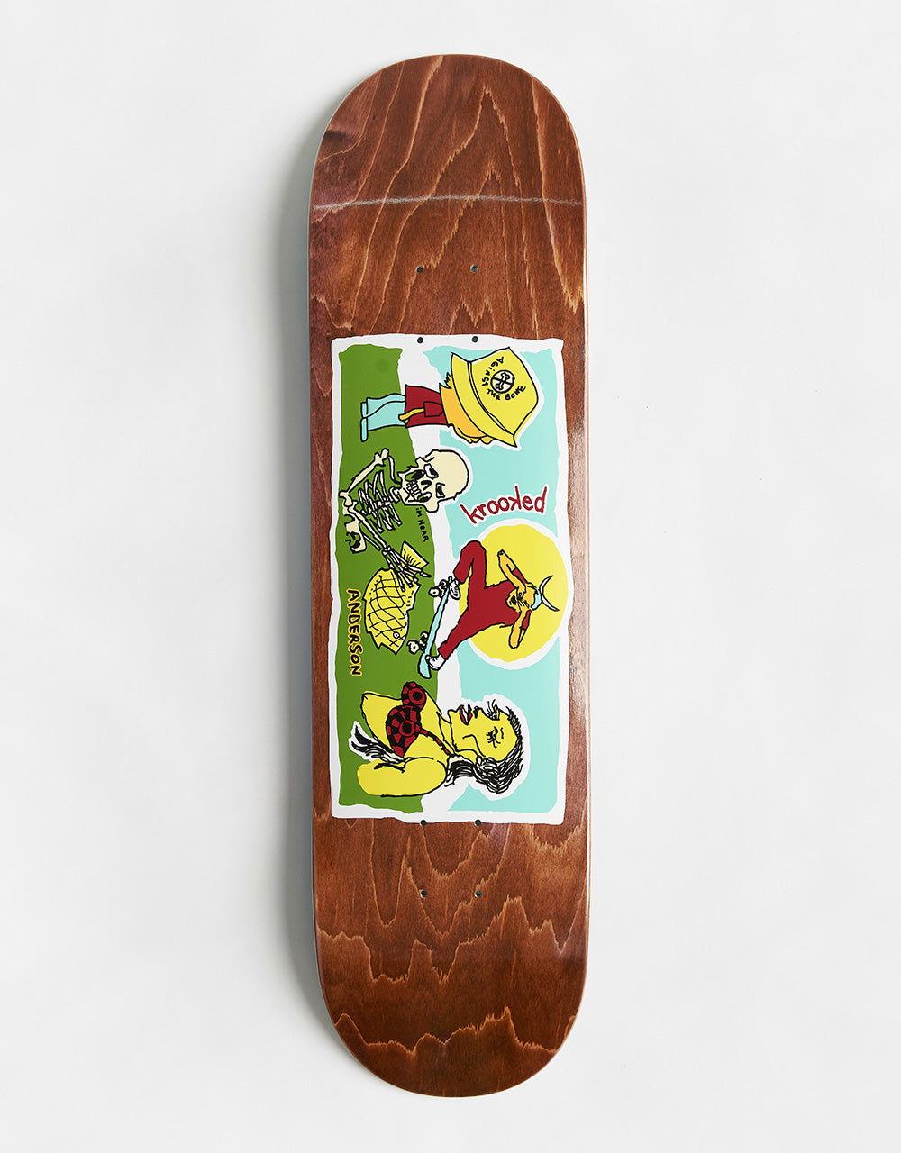 Krooked Manderson Bone Skateboard Deck - 8.38"