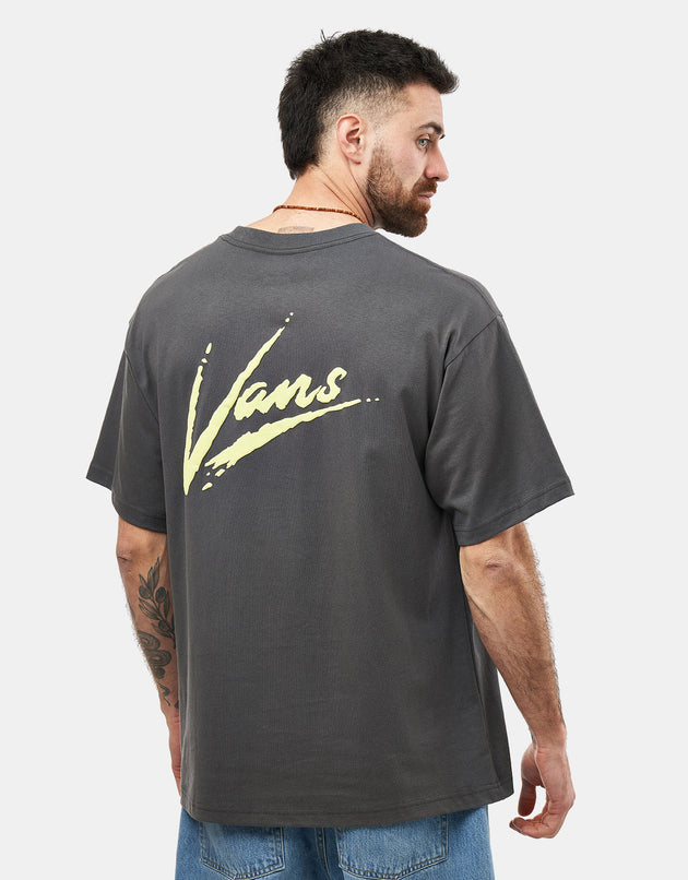 Vans Dettori Loose T-Shirt - Asphalt/Shadow Lime