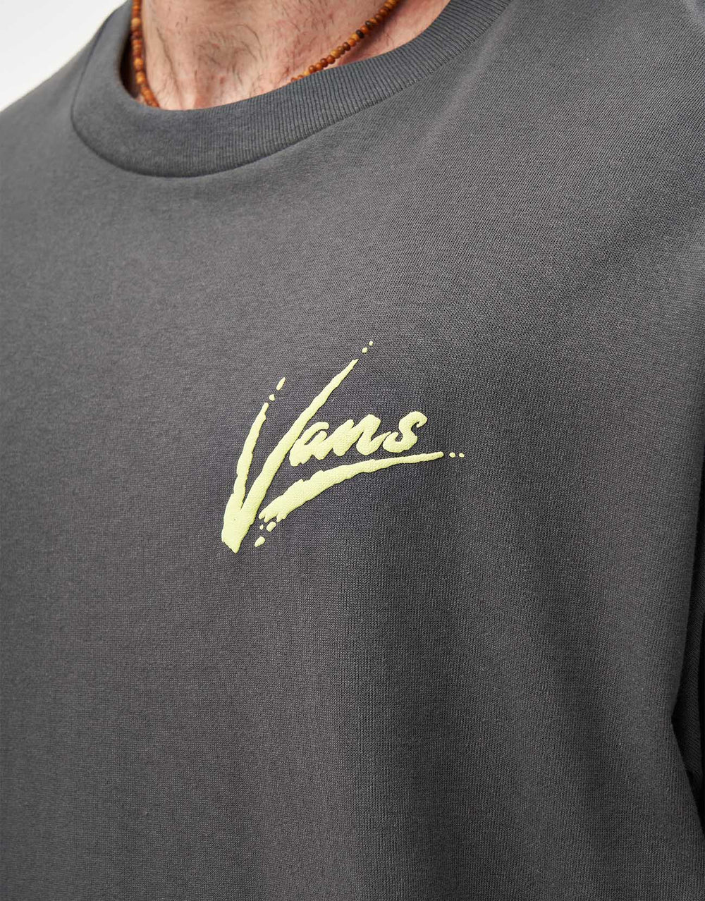 Vans Dettori Loose T-Shirt - Asphalt/Shadow Lime