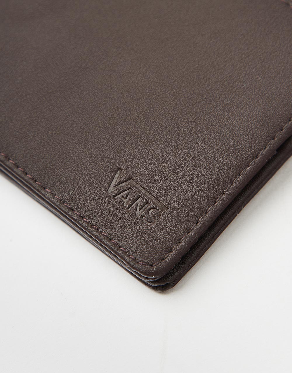 Vans Drop V Bifold Wallet - Dark Brown