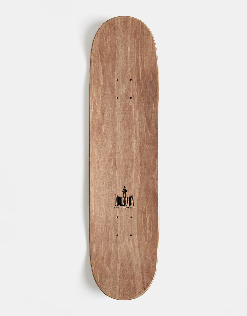 Girl x Lance Mountain x Modernica McCrank Wooden OG 'TWIN TIP' G069 Skateboard Deck - 8.25"