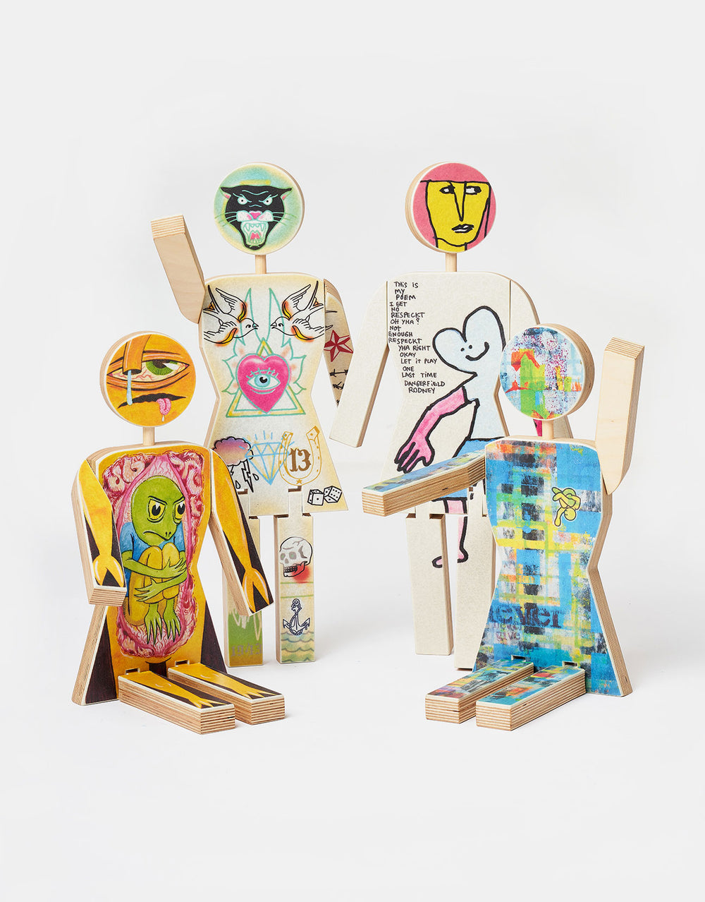 Girl x Ed Templeton x Modernica Wooden OG Statue