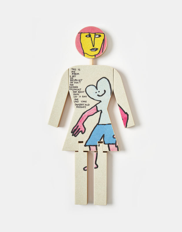 Girl x Mark Gonzales x Modernica Wooden OG Statue