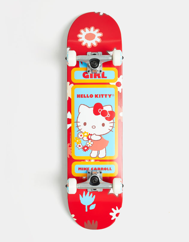 Girl Carroll Hello Kitty Complete Skateboard - 7.75"