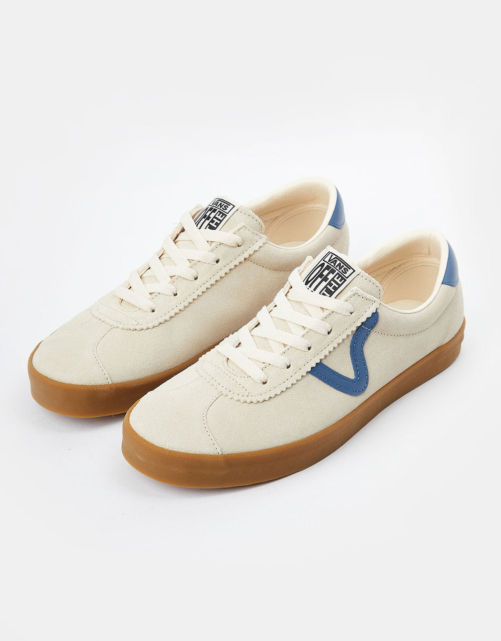 Vans Sport Low Skate Shoes - White/Navy