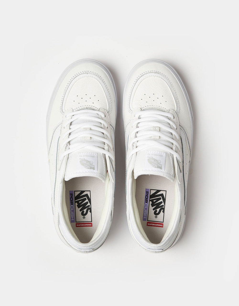 Vans Skate Rowley Skate Shoes - White/White