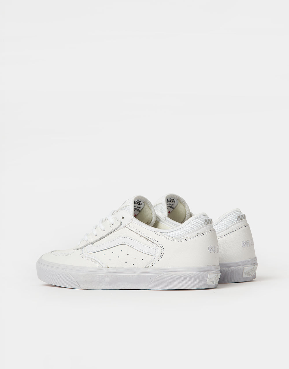 Vans Skate Rowley Skate Shoes - White/White