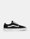 Vans Ward Skate Shoes - (Suede Canvas) Black/White