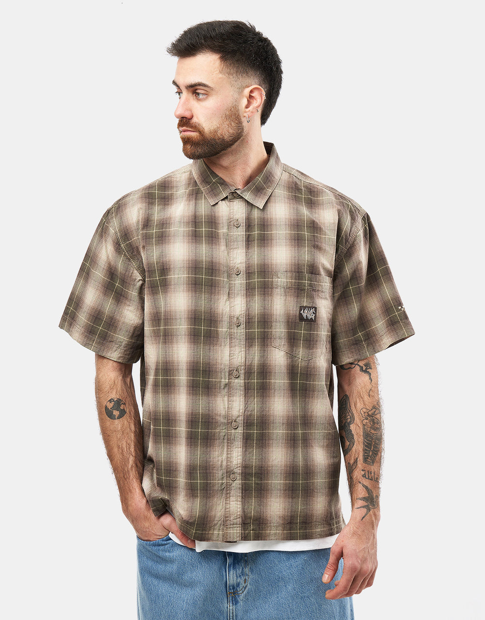 Vans Plaid S/S Shirt - Walnut