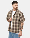 Vans Plaid S/S Shirt - Walnut