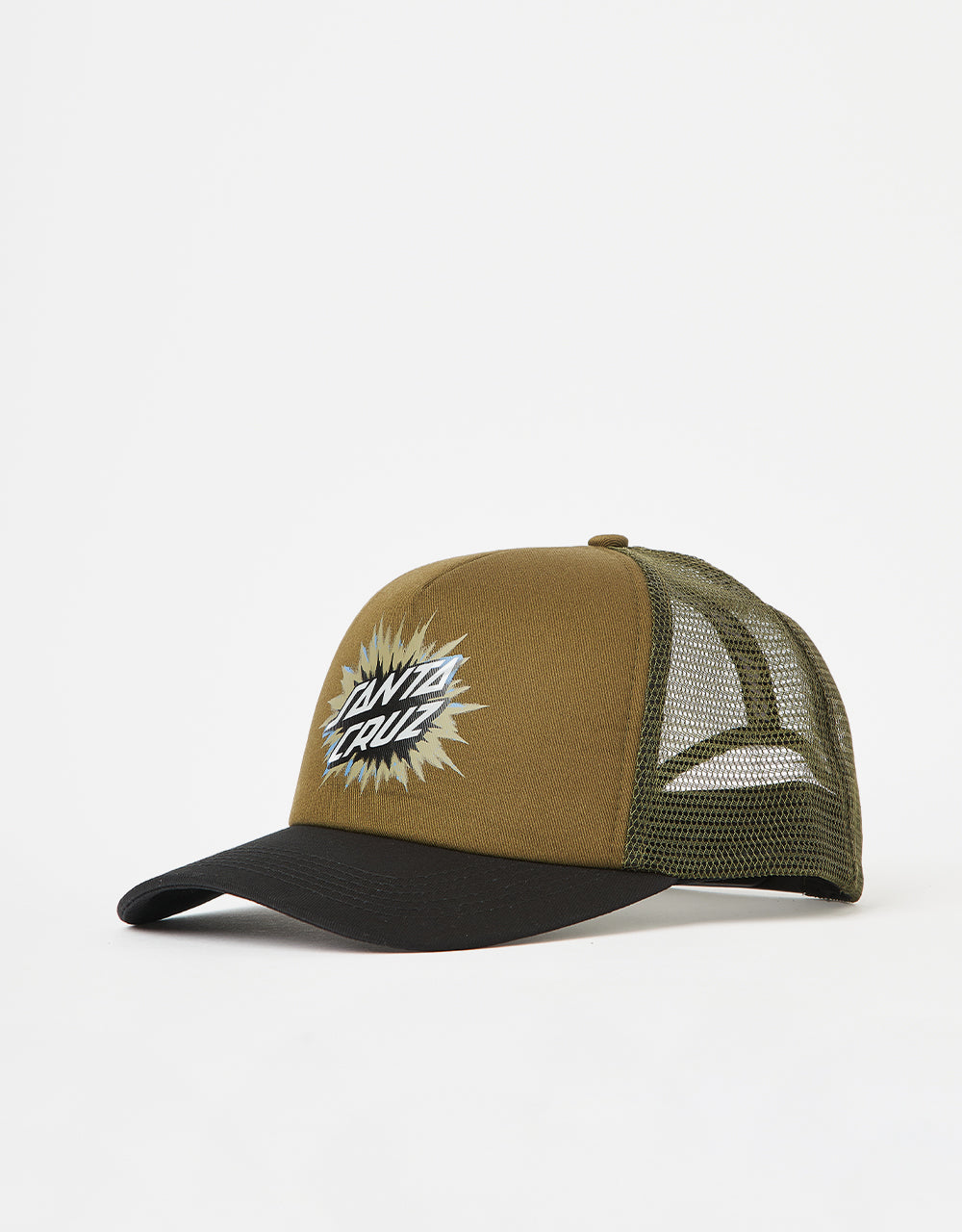 Santa Cruz Burst Oval Dot Meshback Cap - Sea Kelp