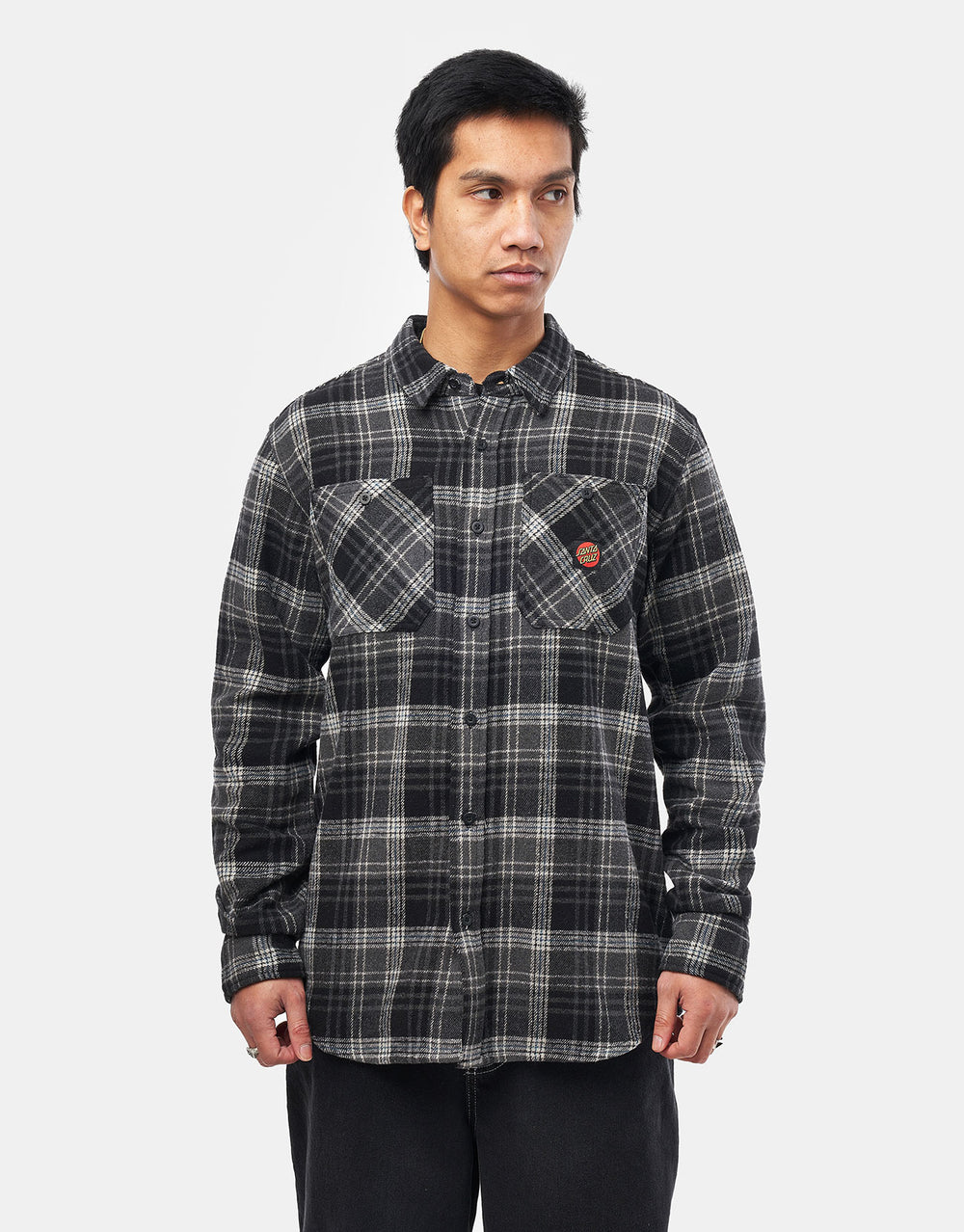 Santa Cruz Apex L/X Shirt - Black Check