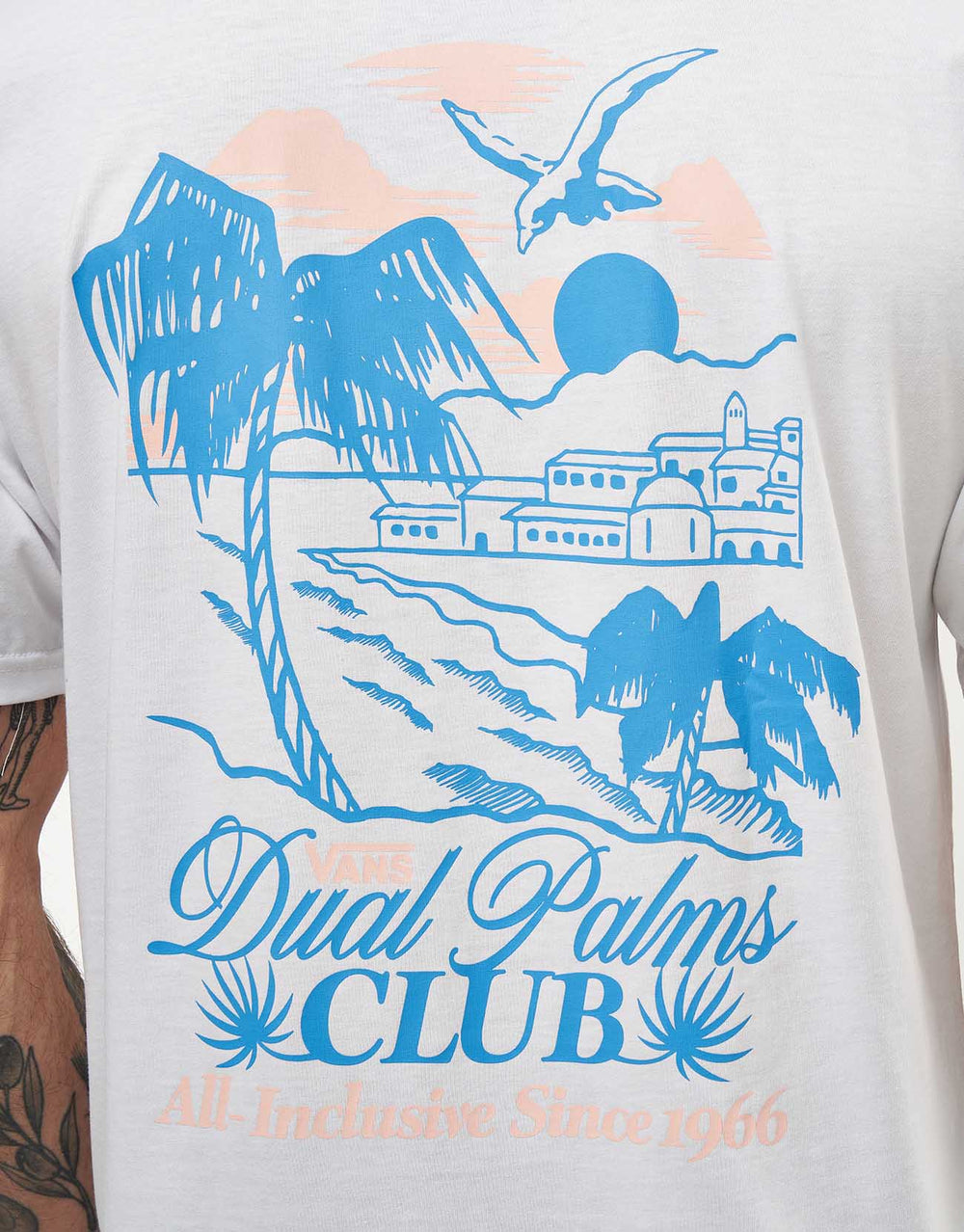 Vans Dual Palms Club T-Shirt - White