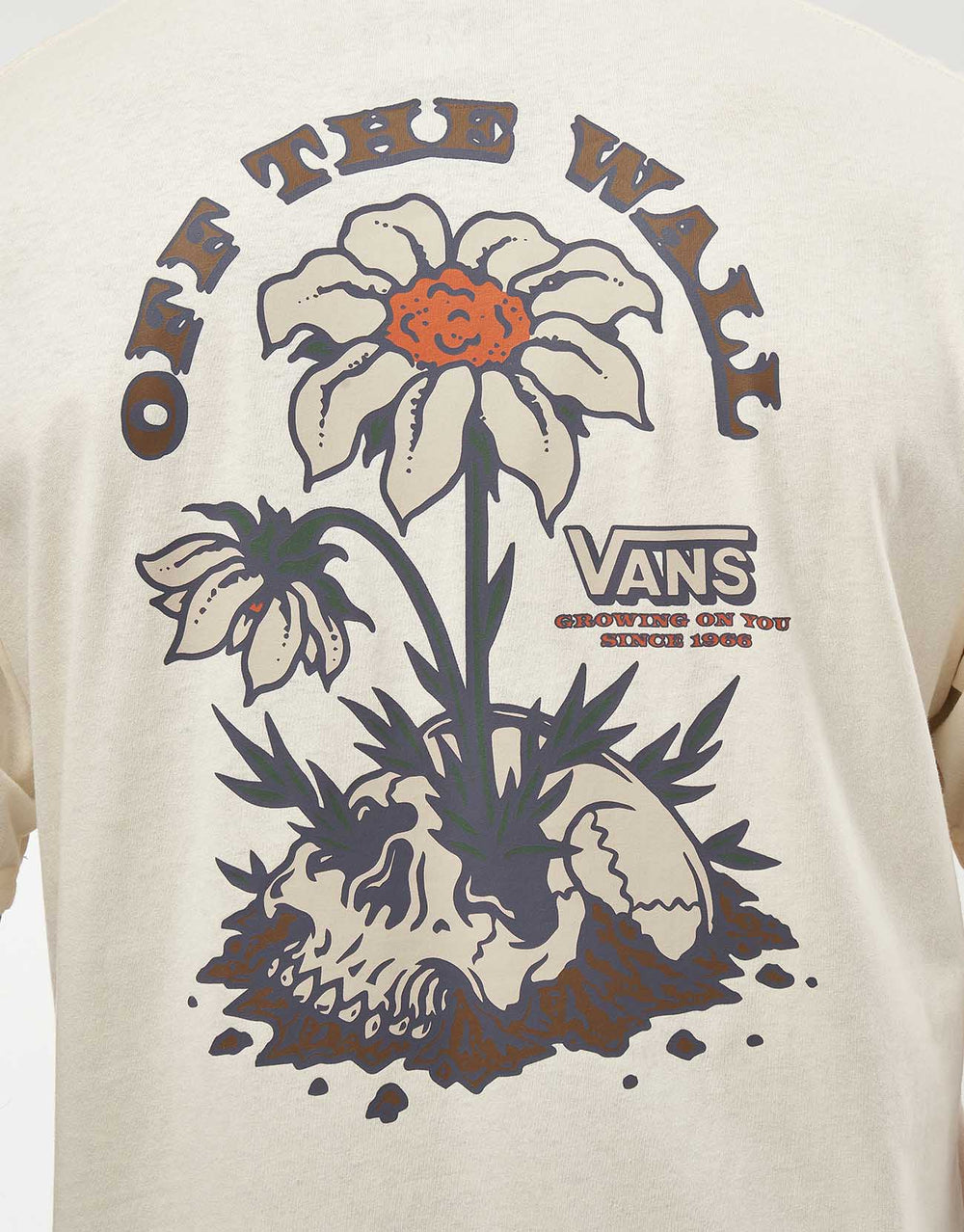 Vans Growin On U T-Shirt - Antique White